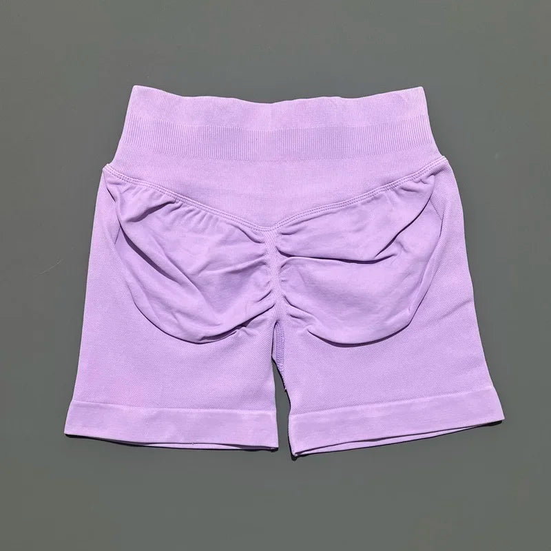 Yoga Sports Shorts Women's Tight Cycling Pants Summer Nude Waist Peach Lifting Buttocks Quick Drying Yoga Pants 100% Return Rate