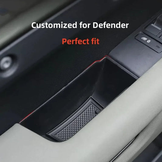 Car Door Armrest Storage Box ABS Car Organizer Car Tidying Stowing for Land Rover Defender 2020-2023