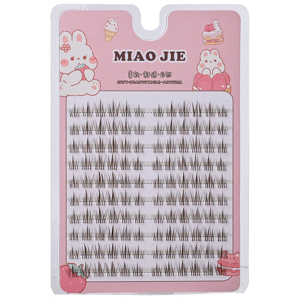 MIAOJIE Fashion Sunflower False Eyelashes Natural Simulation Fairy Cos Mink Eyelashes Extension Diy Makeup Individual Segmented