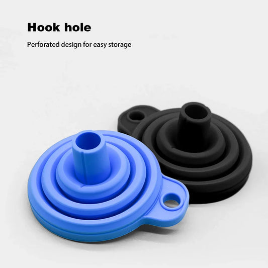 New Engine Funnel Car Universal Silicone Liquid Funnel Washer Fluid Change Portable Auto Engine Oil Petrol Change Funnel