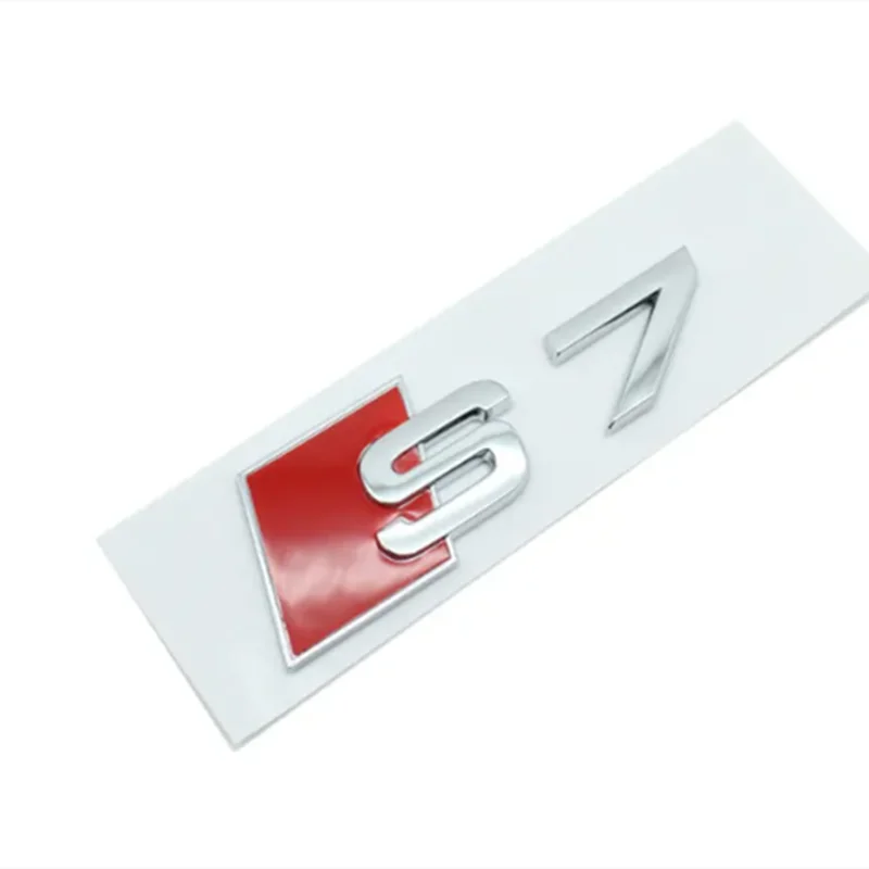 Car Rear Trunk Emblem Logo Badge Sticker for audi S3 S4 S5 S6 S7 S8 Letter Number Emblem Sport S-Klasse Umbau