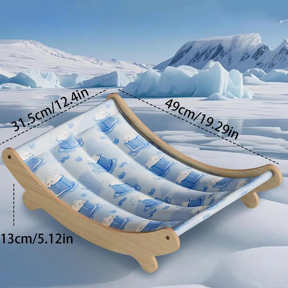 Cat Chair Cooling Washable Cat Bed Pet Hammocks For Floor Outdoor Bedroom Balcony Offices Apartment Corner Living Room Indoor