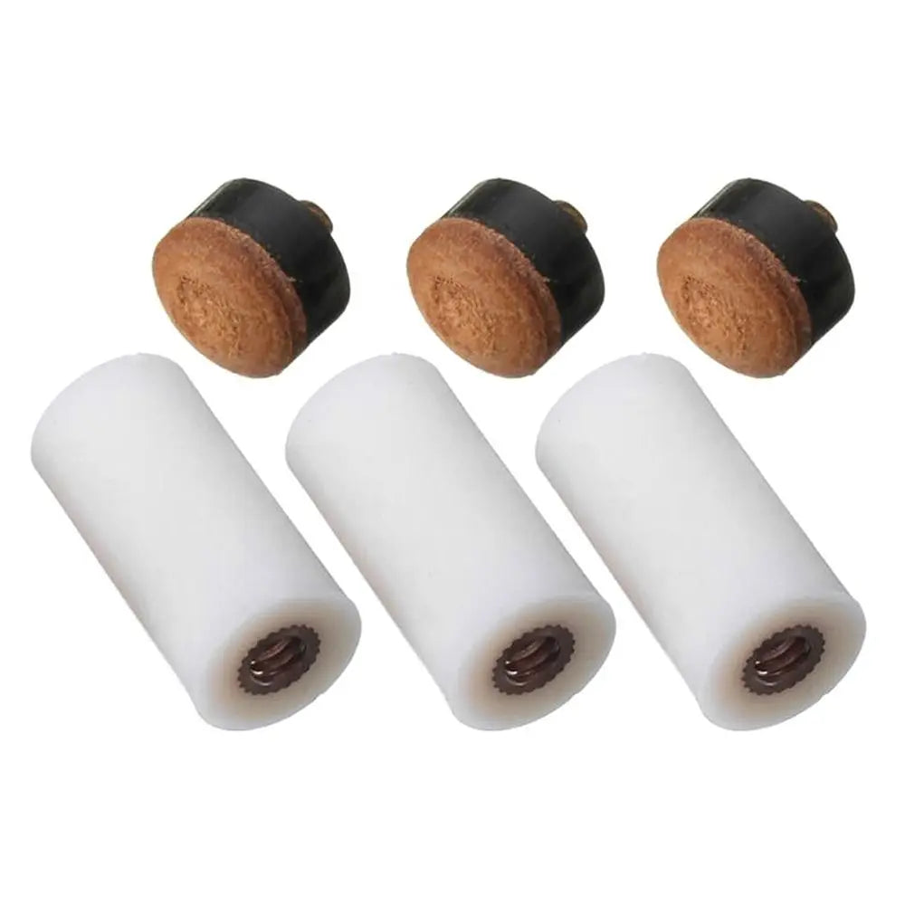 5Pcs/Pack 10/11/12/13mm Billiard Replacement Set Pool Cue Tips Pool Billiard Cue Stick Ferrules Screw-On Tips for Snooker
