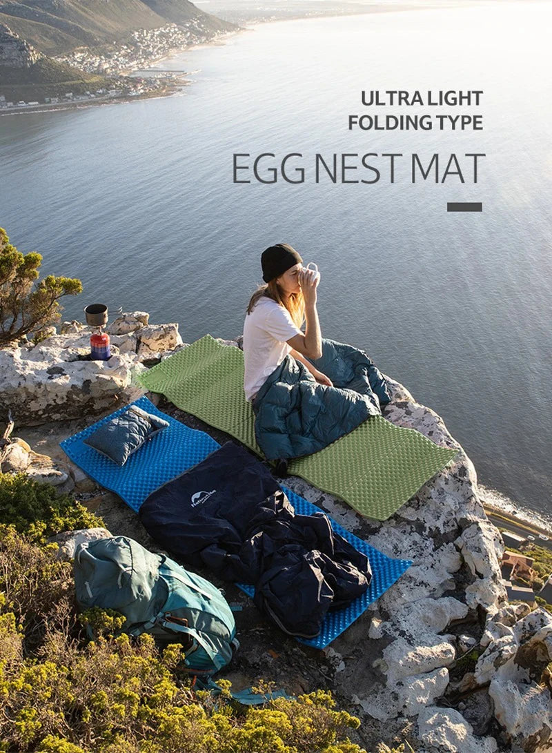 Naturehike Camping Mat Ultralight Folding Aluminum Film Moisture Sleeping Pad Outdoor Portable Picnic Bed Seat Hiking Mattress