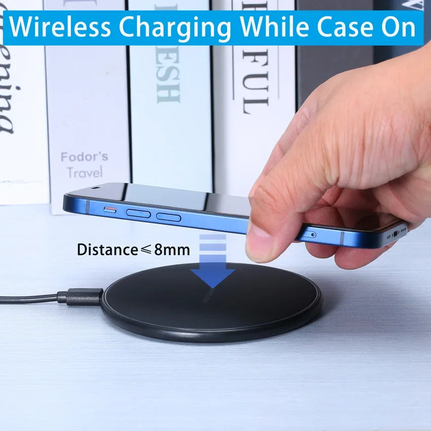 30W Wireless Charger For iPhone 14 13 12 11 Pro XS Max Mini X XR Induction Fast Wireless Charging Pad For Samsung Xiaomi Huawei