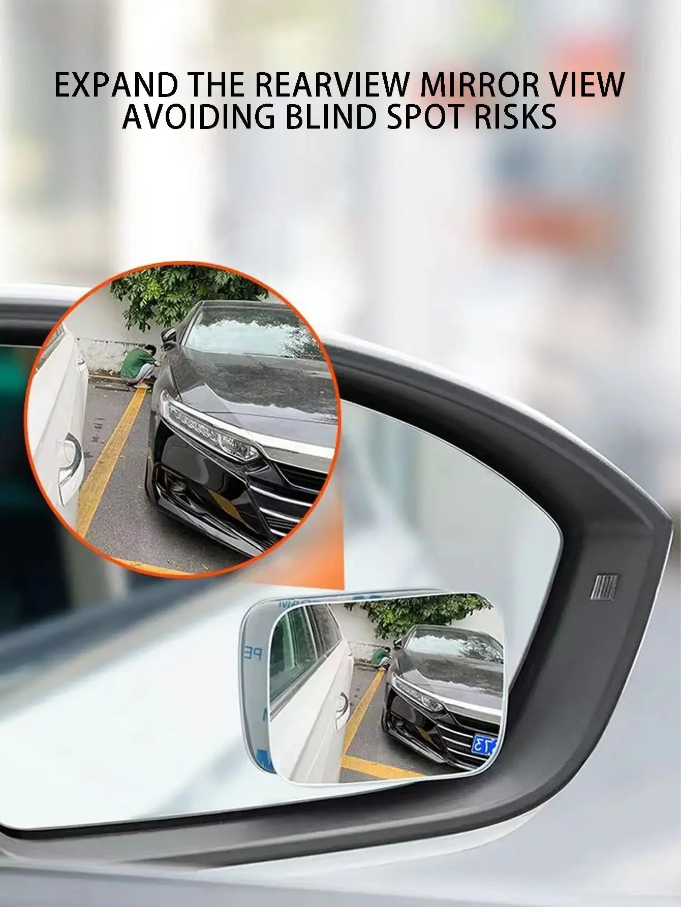 2PC wide Angle mirror Car rearview mirror Small round mirror blind spot 360 degree car mirror auxiliary mirror blind area mirror