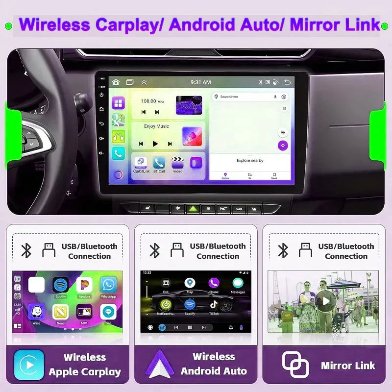 Android 13 2 Din Car Radio Autoradio 64G 7"/9"/10" Universal WIFI GPS Car Audio Multimedia Player For Hyundai Nissan Toyota Kia