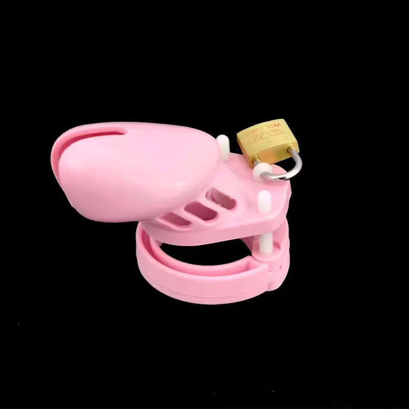 New Male Silicone Chastity Device Cock Cage Sex Toys With 5 Penis Ring Adult Belt Brass Lock Standard/Short Cage A122/A235