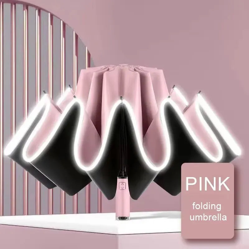 2025 NEW Fully automatic reverse umbrella large men's umbrella folding umbrella women's high-end sun protection umbrella