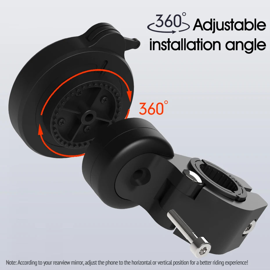 Electric Motorcycles Phone Holder Bike GPS Navigation Rearview Mirror Handlebar Mount Smartphone Aluminum Alloy Accessories Tool