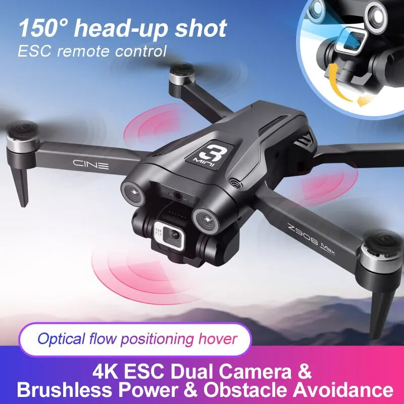 Z908 Max Drone 8K Professional 4K HD ESC Camera Brushless Motor Optical Flow WIFI FPV Obstacle Avoidance Folding Rc Quadcopter