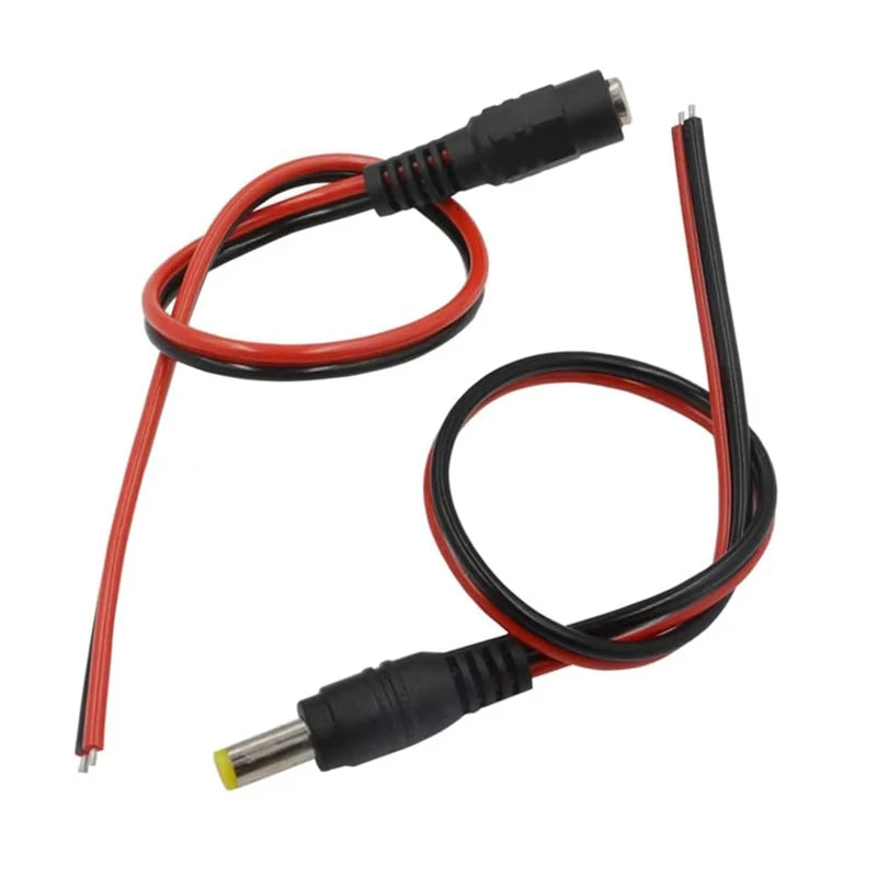 5Pcs 10Pcs 5.5x2.1mm Male Female Plug 12V DC Power Pigtail Cable Jack for CCTV Camera Connector Tail Extension 24V DC Wire