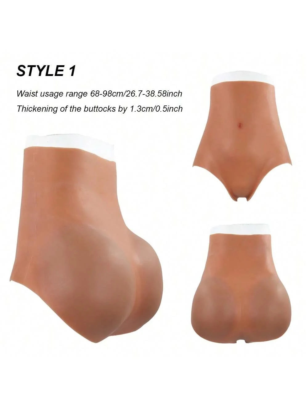 Women's High Waist Shaping Pants Silicone Hip Enhancer Artificial Butt Lifter Enhance Body Curves Hip Opening Underwear