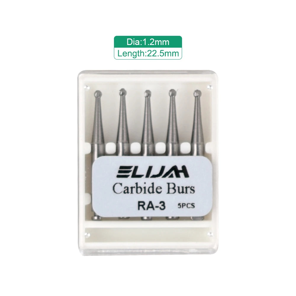 5Pcs/box Dia.2.35mm Dental Round Bur RA Series Tungsten Carbide Bur For Low Speed Contra Angle Handpiece Polishing Tool Material