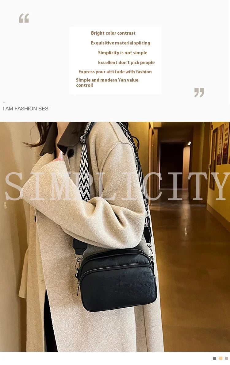 New Fashion Women's Bag Senior Simple Atmosphere Single Shoulder Crossbody Bag With Retro Small Square Bag Simple Fashion