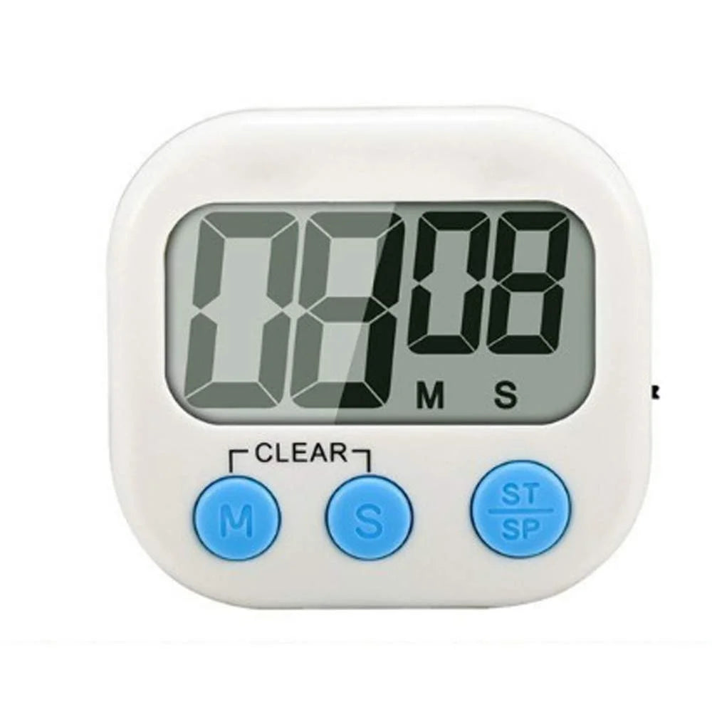 Multi-Function Electronic Timer, Big LCD Display The Loud/Silent Switch Countdown Timer, In Break Time, Cooking, Gym, Meeting
