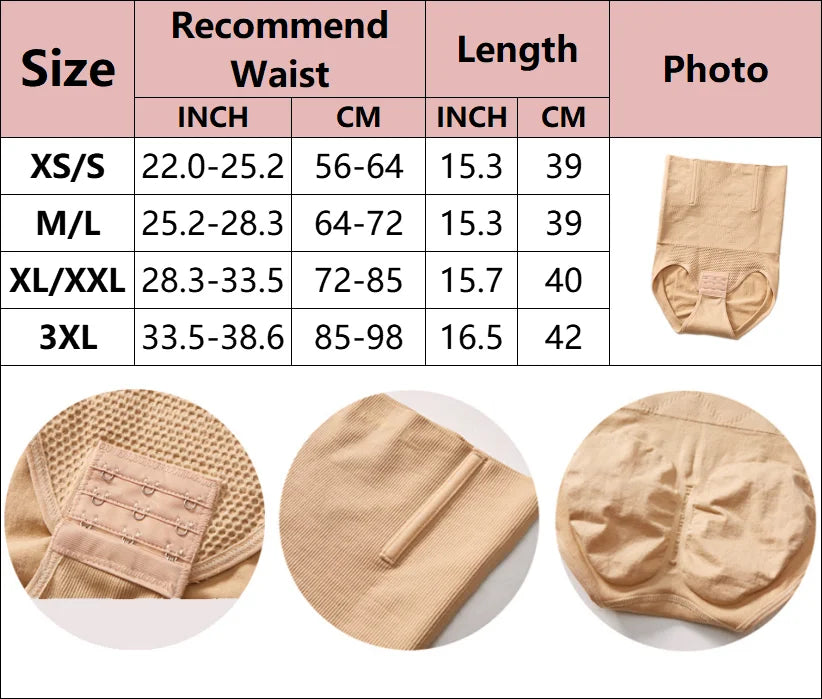 Women Body Tummy Shaper Waist Trainer Corset Slimming Panties Shapewear Sheath Belly Modeling Strap Butt Lifter Underwear