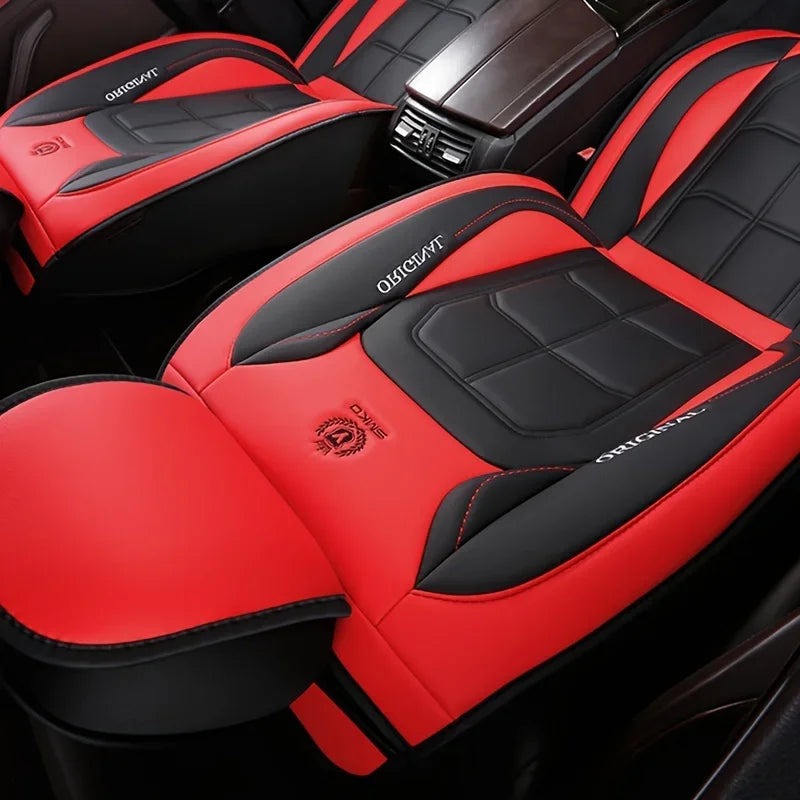 1pcs All inclusive seat cover full leather car seat cushion single seat driver and passenger seat cover all season universal pad