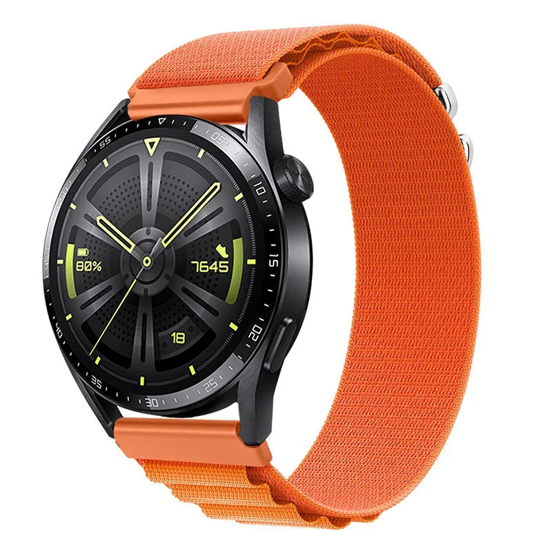 22mm 20mm Alpine Loop Bracelet for Samsung Galaxy Watch 7/6/5/4/Classic Band for Nylon Strap Huawei Watch GT4 GT2 3 GT5/Pro 46mm
