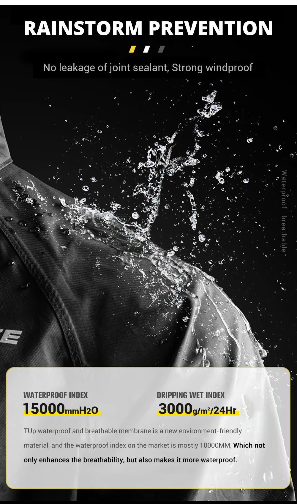 Motorcycle Raincoat Suit Rainstorm Prevention Jacket Pants Camping Hiking Fishing Raincoat Moto Raincoat Motorcyclist Rider Rain