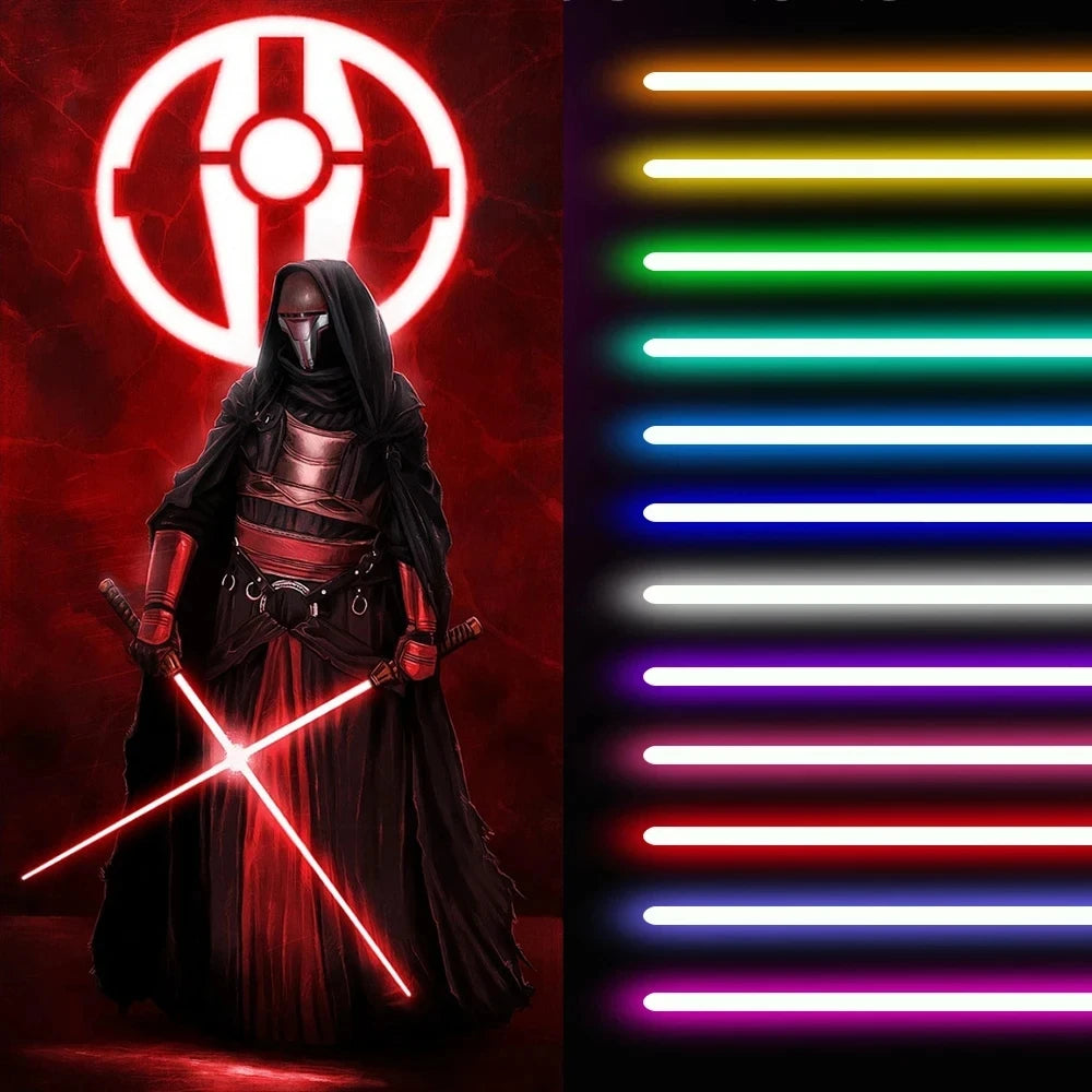 RGB Metal lightsaber 16 Color laser sword toy rave cosplay Flashing Weapon With Hitting Sound Effect FX Duel Lightsaber