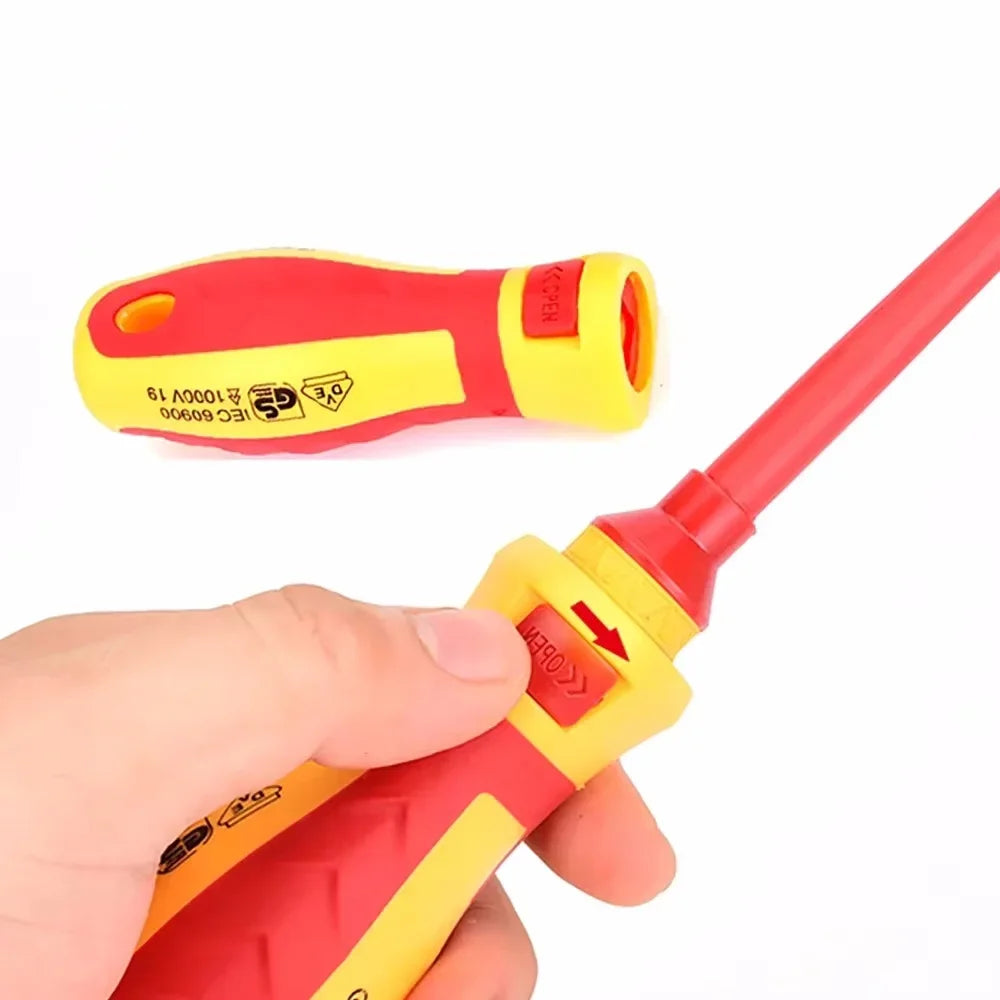 13pcs 8pcs Electrician Repair Tools Kit 1000V Insulated Screwdrivers Set with Magnetic Bits Multi-Tool for Electrical Work