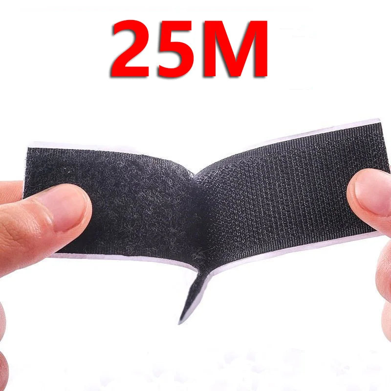 10Meters Strong Self Adhesive Hook and Loop Fastener Tape Magic Strips Industrial Strength Sticky Fastener DIY Craft Accessories