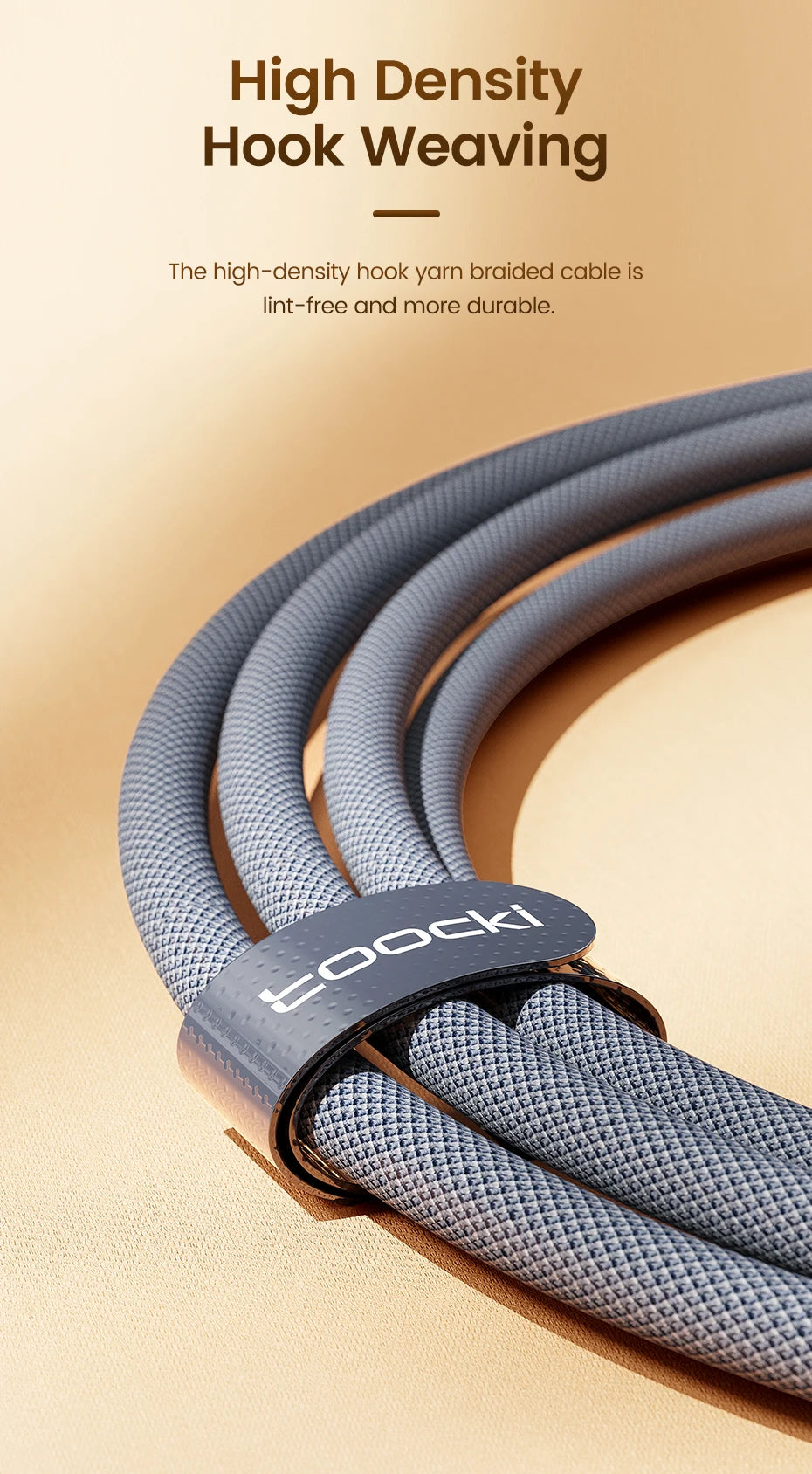 Toocki 6A USB Type C Cable for Huawei Xiaomi Samsung Oneplus POCO SuperCharge 66W/100W Fast Charging Type C Cable Data Wire