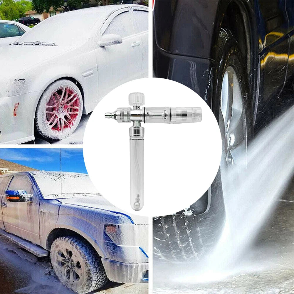 35ml Water Foam Pot with 1/4 Inch Quick Connector Pressure Washer Gun Adjustable Car Wash Foam Sprayer for Cleaning Cars SUVs