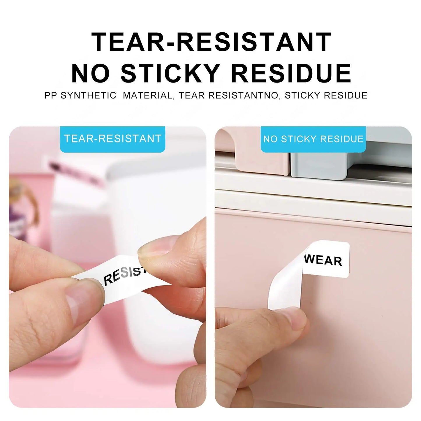 Niimbot D110 D11 Label printer paper Waterproof Anti-Oil Price Label Sticker Transparent Pure Color Label thermal Sticker Paper