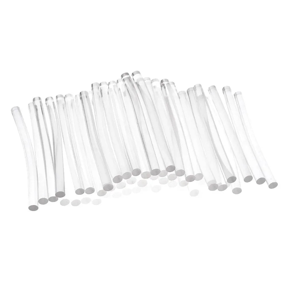 60PCS 7MM High Viscosity Transparent Hot Melt Adhesive Super Stick Adhesive High Temperature Resistant Hot Melt Adhesive Strip