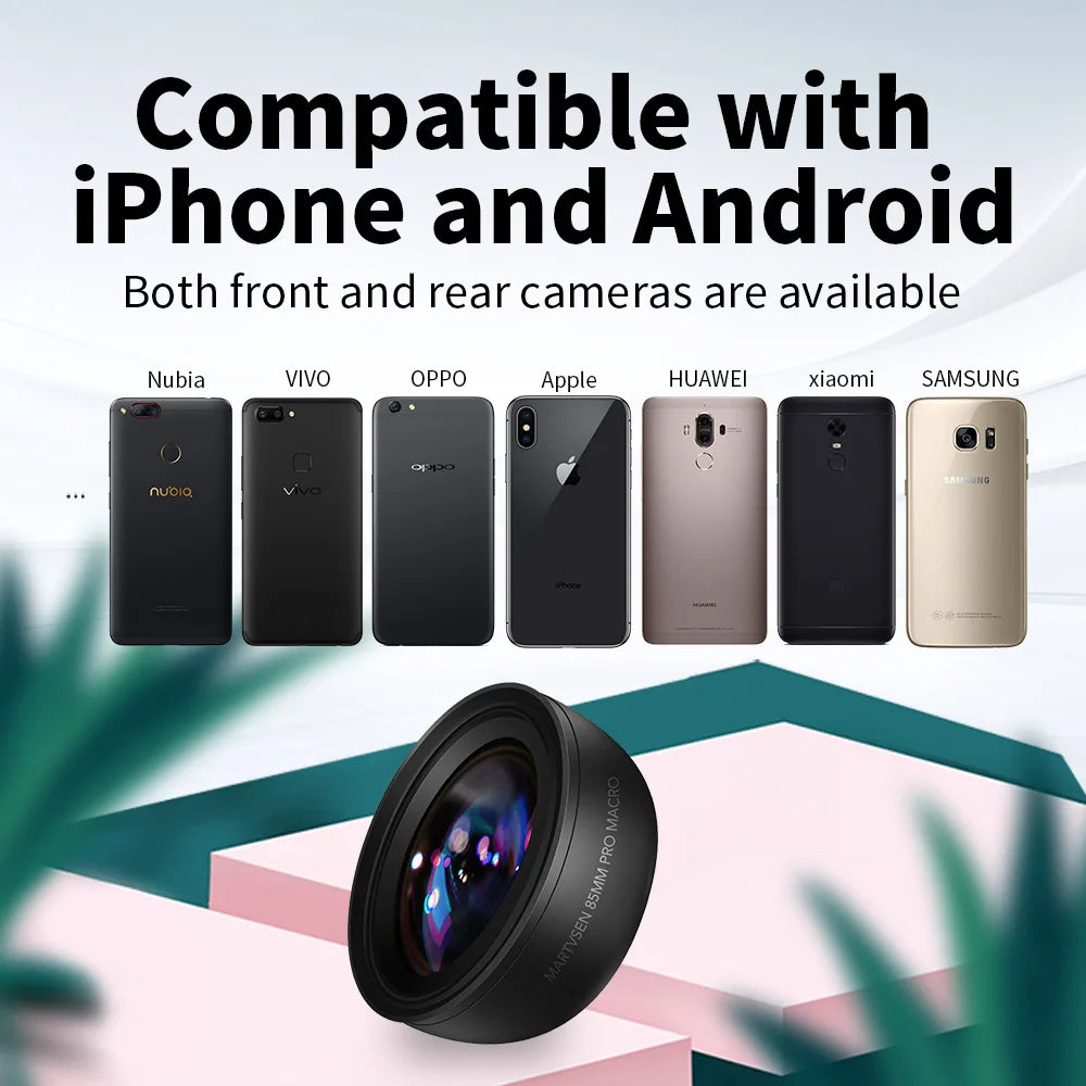 MARTVSEN 120MM Macro Lens, Professional 5K HD 10x Super Macro Universal Clip Camera Photo Lens for iPhone Samsung Andriod