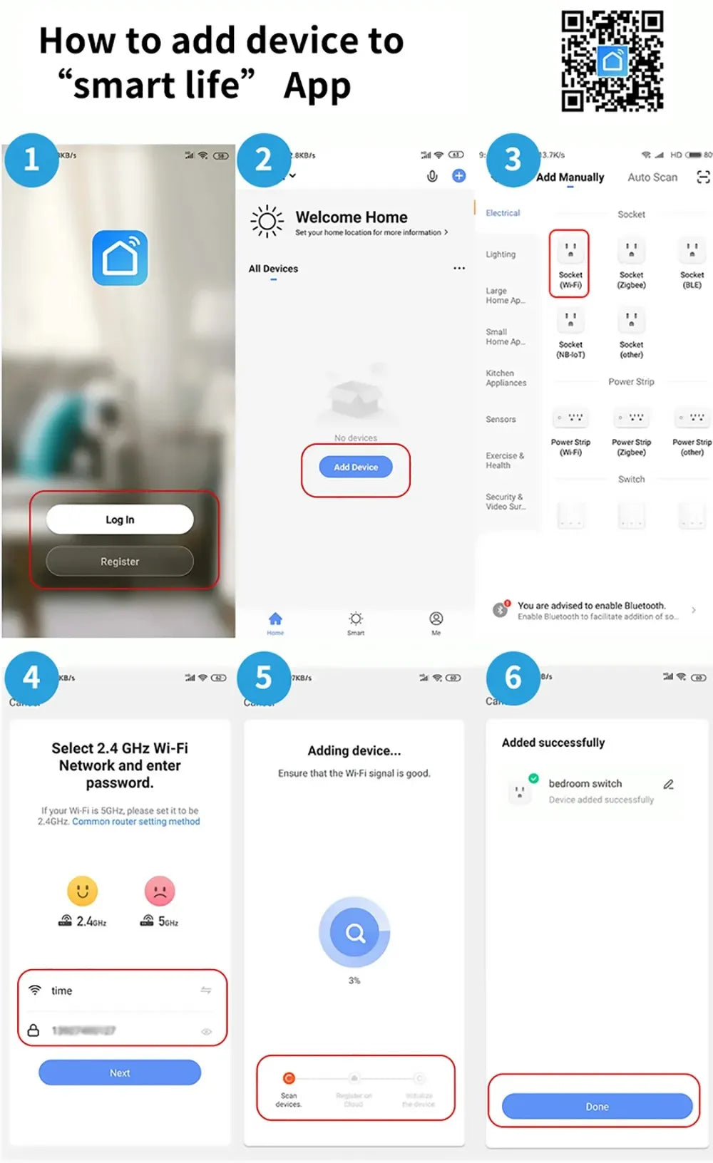 16A Wifi Smart Switch Smart Home Light Switches Module 2 Way Control Work with Tuya Smart Life Alexa Google Home Switch