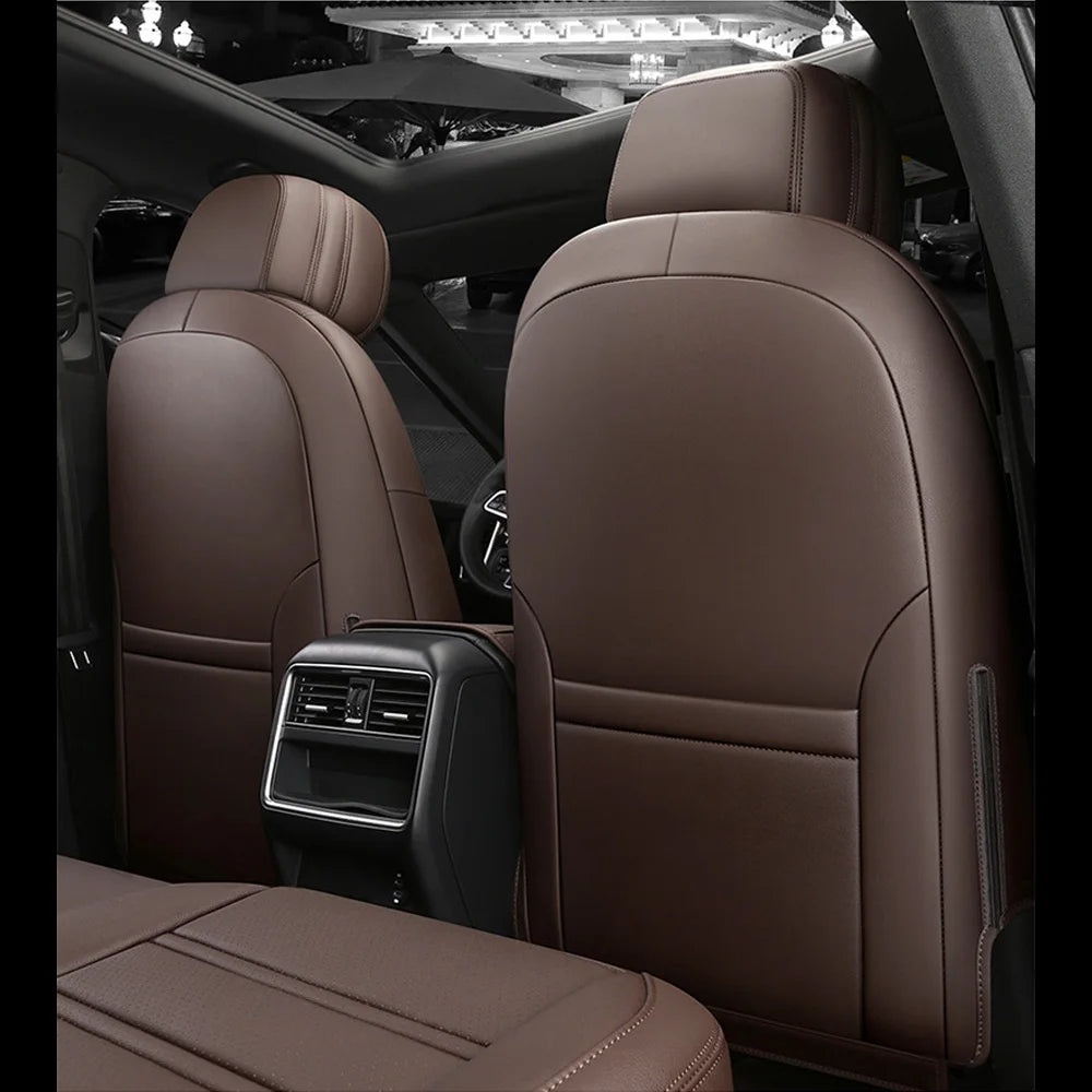 For Land Rover Range Rover Velar 2017 2018 2019 2020 Faux Leather Custom Car Seat Covers Full Set Interior Protector Accessories