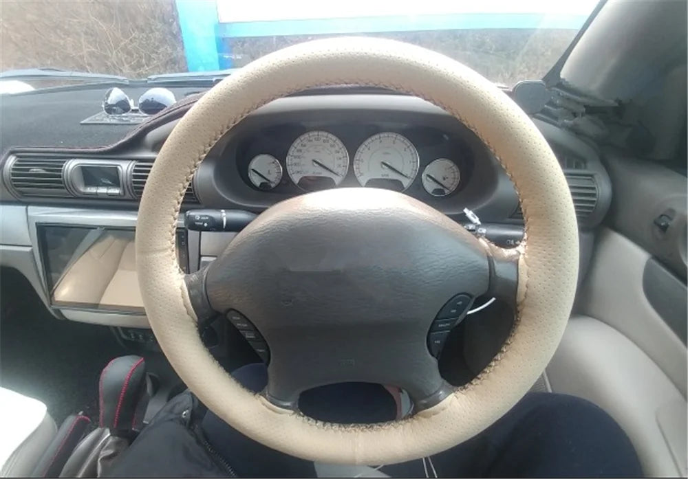 Universal car parts hand sewing steering wheel cover 36 38 40CM for Kia Provo K9 Cross Carens CUB Trackster Ray K2 Naimo