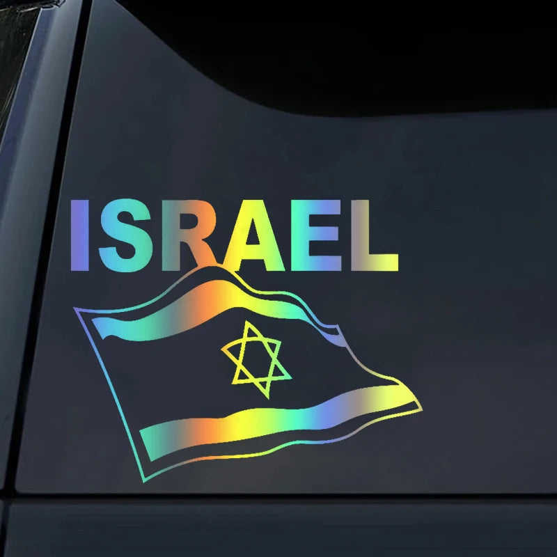 Flag of Israel Vinyl Decal Car Stickers Waterproof Decoration Auto Styling For Truck Vans Motorcycle
