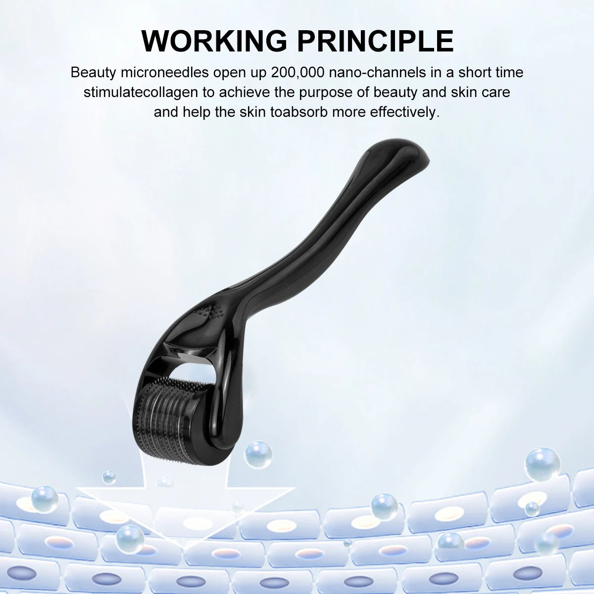 Micro Needle 540 Face Derma Roller For Hair Growth Professional Dermaroller For Beard Growth Skin Care Tool