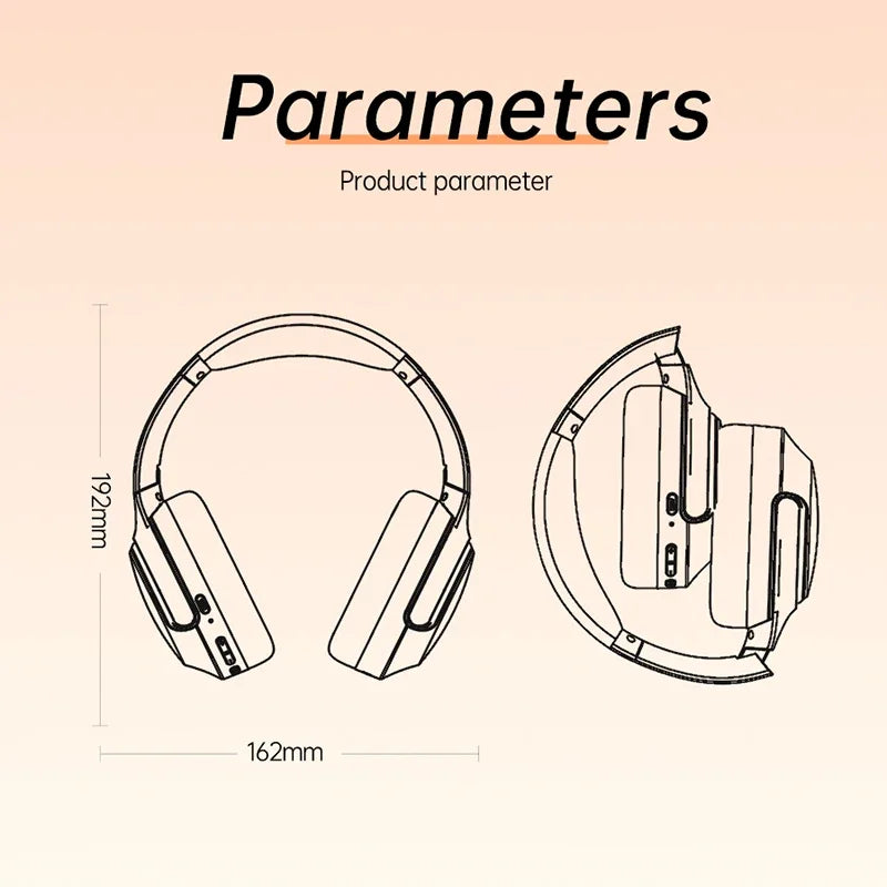 Awei AT2 ANC Wireless Headphones Over-Ear 30dB ANC Headphone Bluetooth 5.3 40mm Dynamic Driver Long Battery Life Earphones