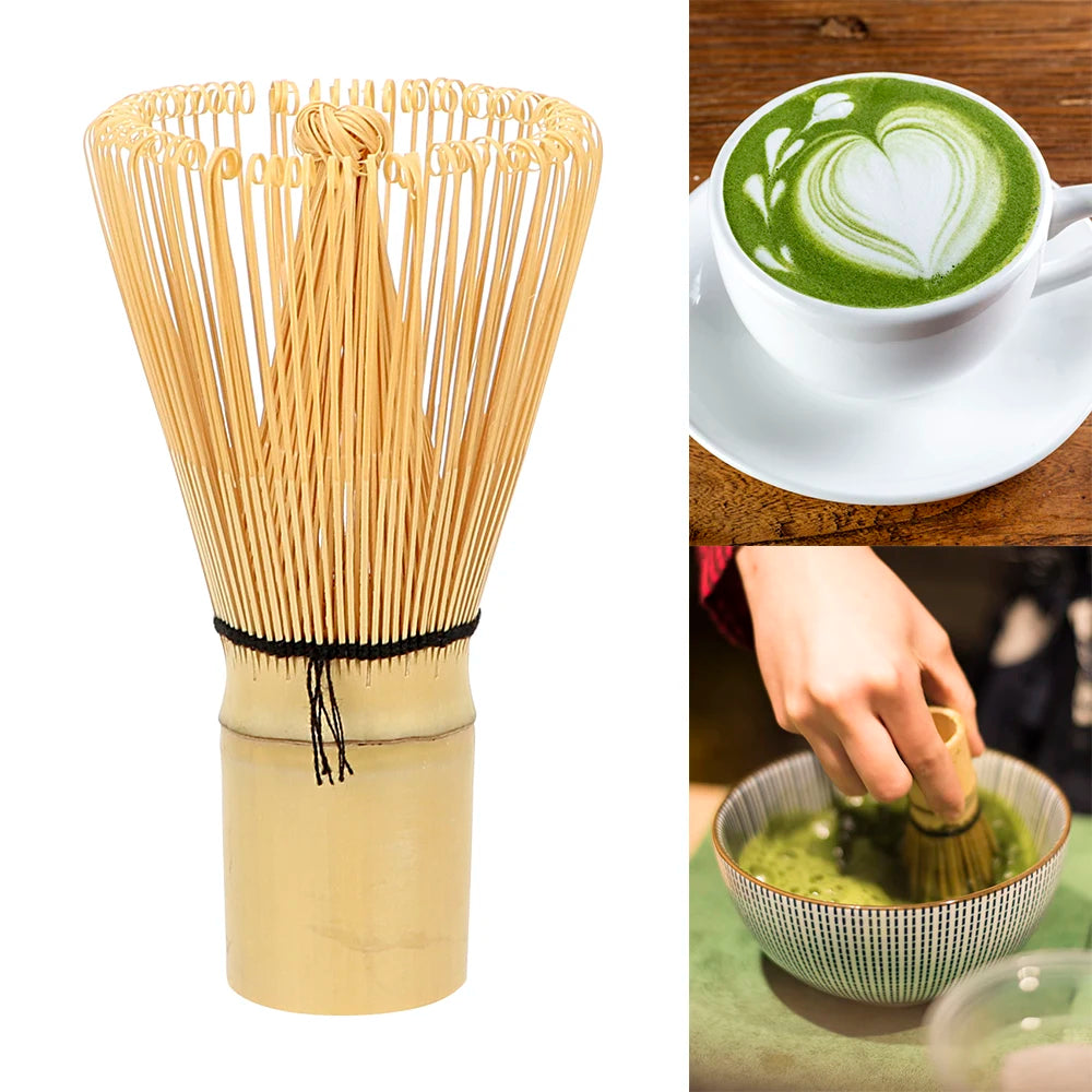 Kitchen Accessories 100 Matcha Green Tea Powder Whisk Teaware Japanese Ceremony Bamboo Chasen Tea Tool Tea Brush