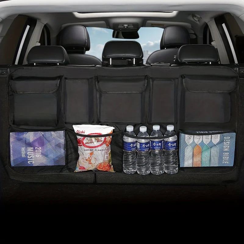 Car Trunk Car Organisers Backseat Hanging Car Organisers with 8 Large Storage Bag Trunk Organizer for SUV Truck Space Saving Exp
