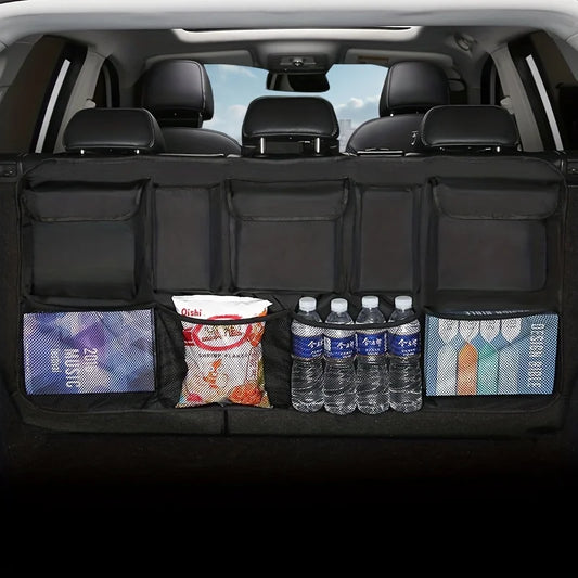 Car Trunk Car Organisers Backseat Hanging Car Organisers with 8 Large Storage Bag Trunk Organizer for SUV Truck Space Saving Exp