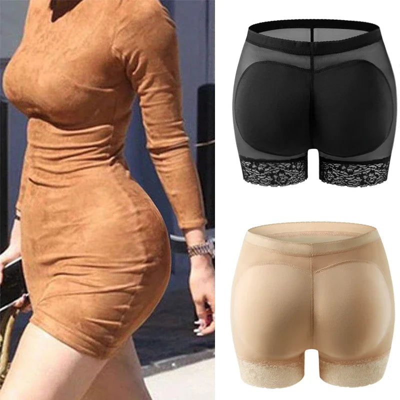 YBFDO Women Butt Padded Seamless Butt Hip Enhancer Shaper Buttocks with Pads Sexy Butt-lifting Panties Shapewear Boxer Underwear