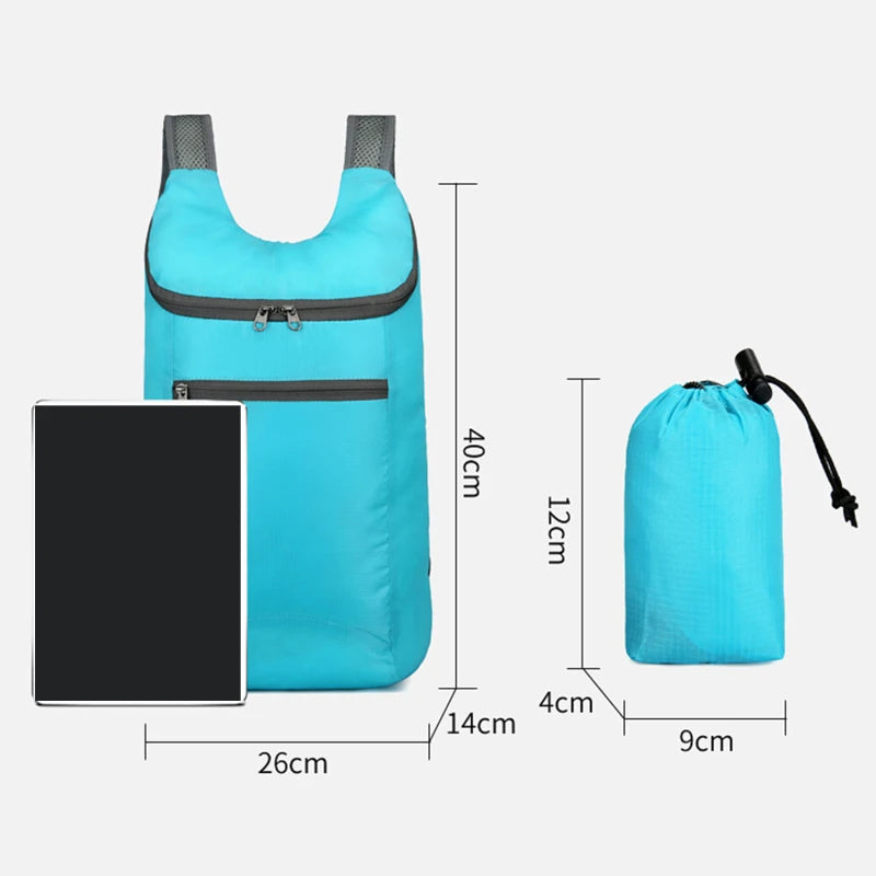 1pc Ultralight Folding Backpack Portable Waterproof Outdoor Climbing Backpack Men's And Women's Travelling Hiking Backpacks