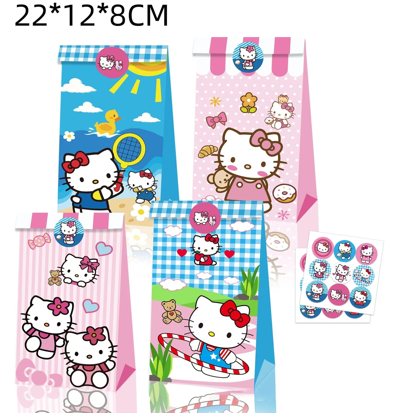 Cute Cartoon Kitty Cat Balloons Set First 5th 6th Birthday Decoration Baby Shower Globos Hello Cake Topper Backdrop Candy Box
