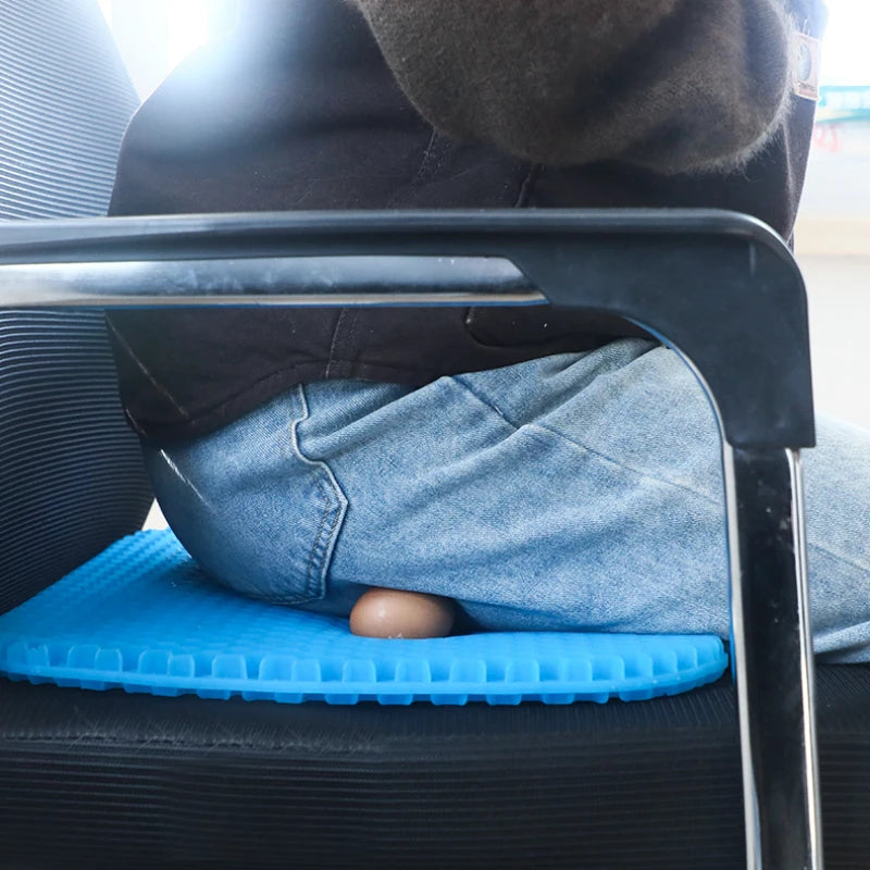 Car Gel Seat Cushion 3D Honeycomb Cool Breathable Cool Seat Cushion Car Home Office Chair Seat Cushion Car Upholstery