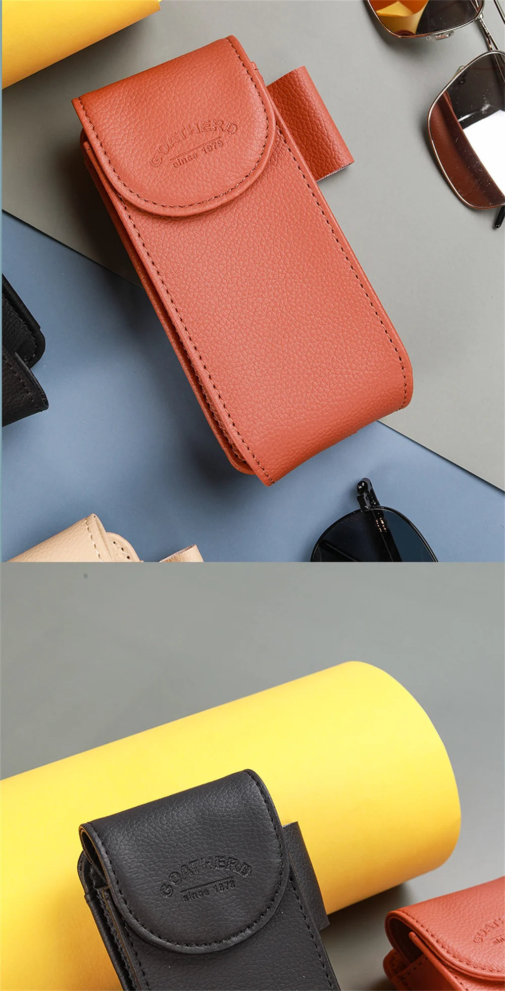 Car Sunglasses Frame Carbon Fiber Bills Multi Function In Car Creative Eye Box Card Double Headed Clip On Board Stowing Tidying