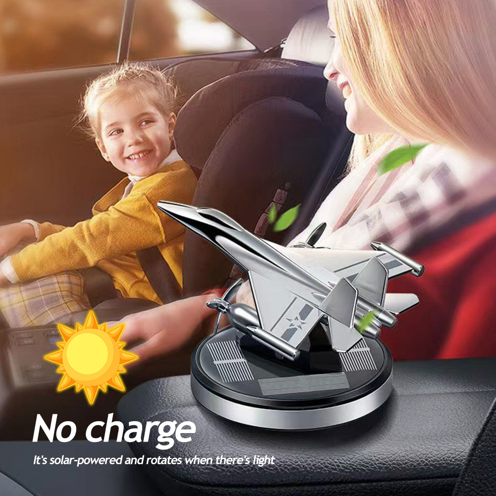 Car Perfume Aromatherapy Car Solar Power Car Air Freshener Airplane Rotating Aromatherapy Oil Diffuser Lasting Fragrance