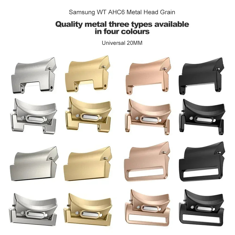 22mm 20mm Quick Fit Connector for Samsung Galaxy Watch 6 5 4 40 44mm Metal Adapter For Galaxy Watch 6 Classic 47mm 43mm 42 46mm