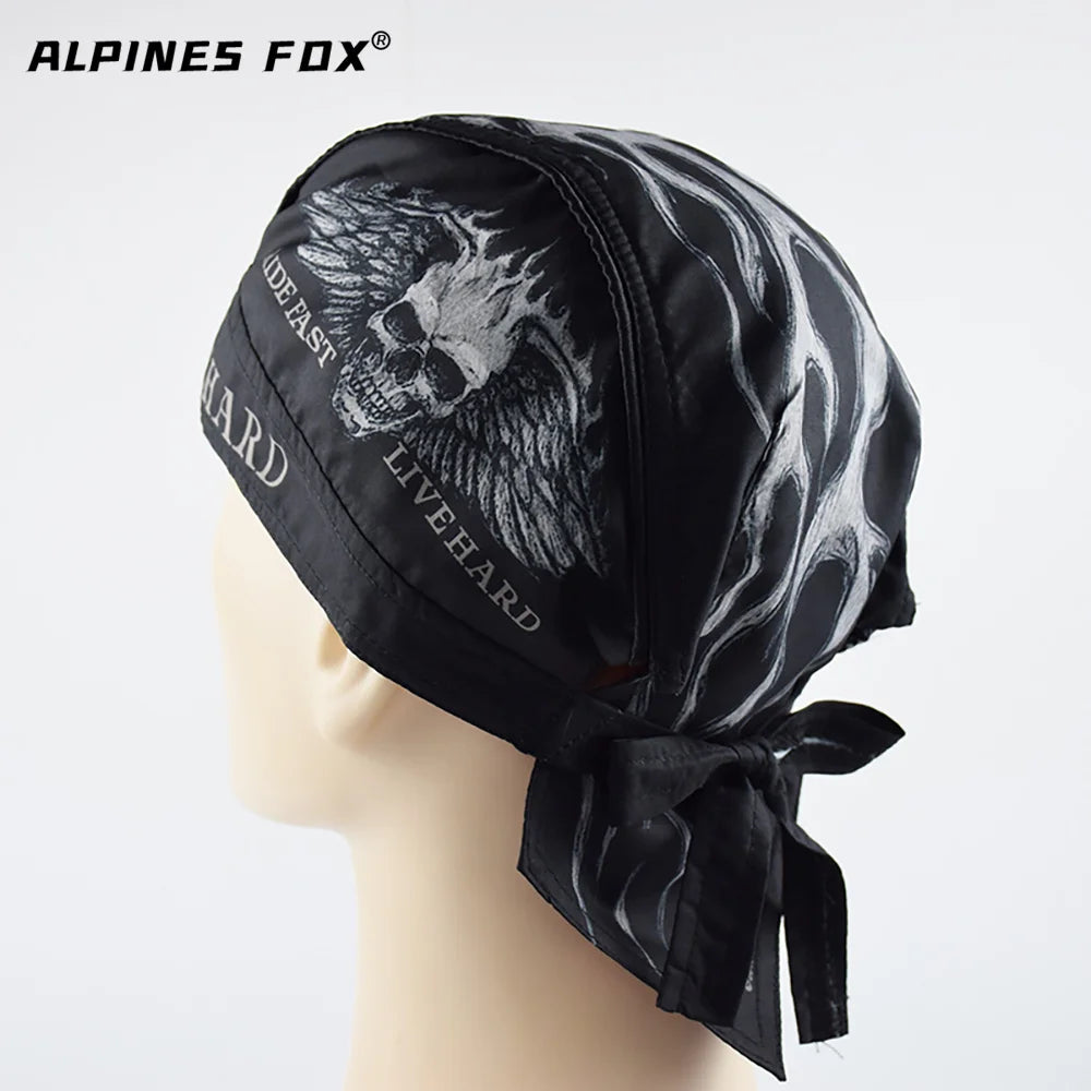 Motorcycle Face Mask Summer Running Cycling Hat Motorcycle Skull Caps Helmet Balaclava Headwrap Bandana Face Shield Headband