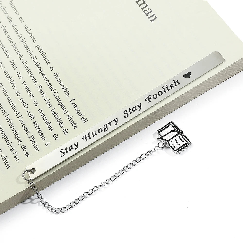 Cultural and creative minimalist text bookmark, compact and portable student birthday gift or Teacher's Day gift.
